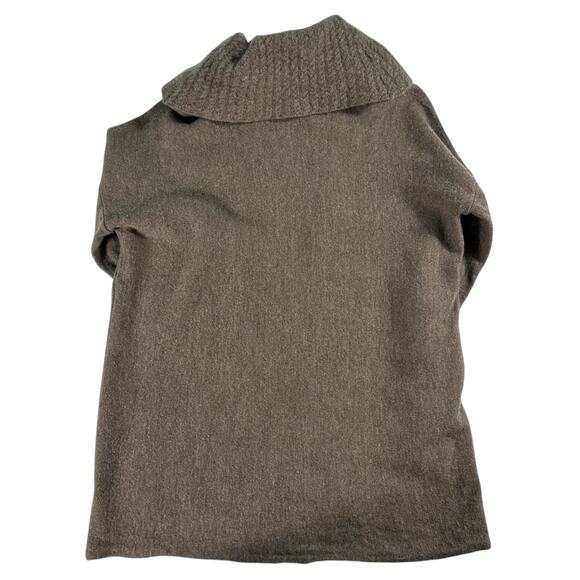 Ellen Tracy Sweater Extra Fine Merino Wool Cowl Neck Tan Brown Womens XL Office - Picture 7 of 16